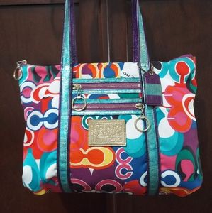 Coach Poppy Glam tote